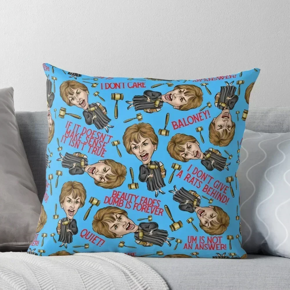 

Judge Judy Print Throw Pillow Christmas Covers For Cushions anime girl christmas decorations for home 2025 Custom Cushion pillow