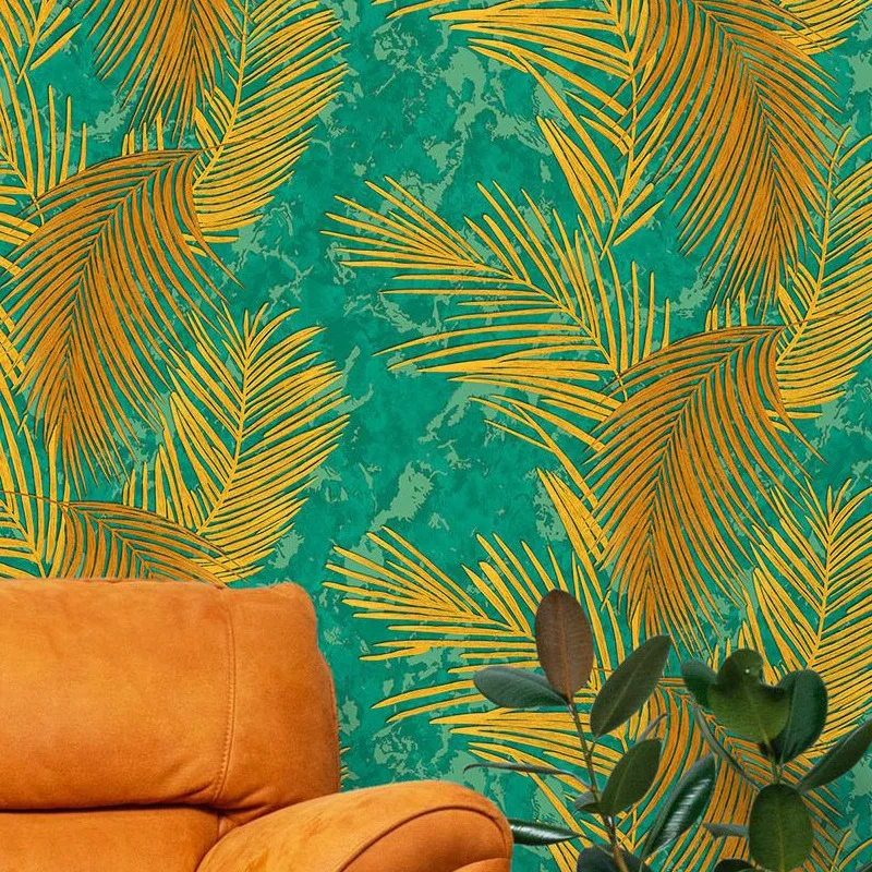 3D Tropical Banana Leaf Wallpa - Background Film 3D recension och pris