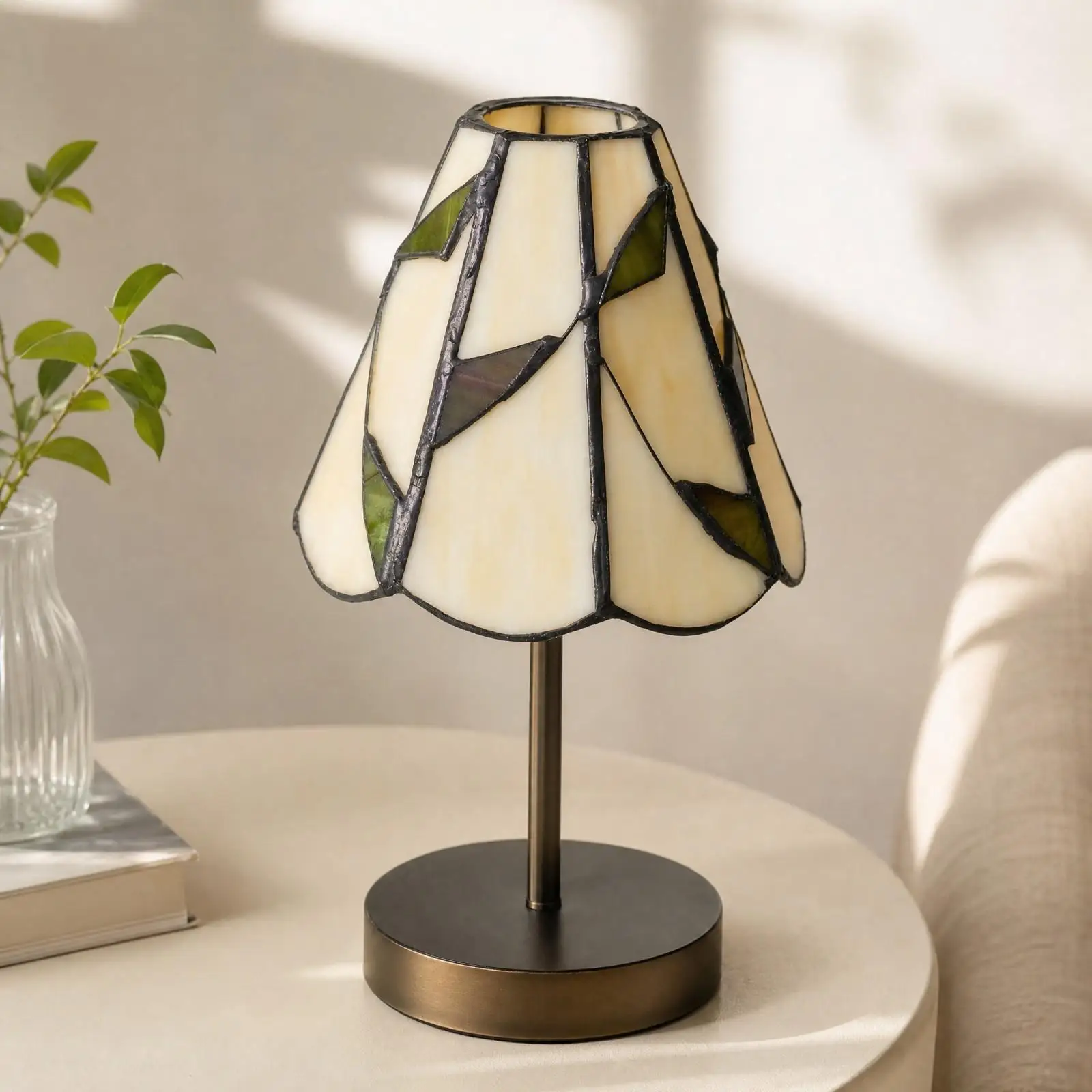 Handcrafted Stained Glass Shade Decorative Ceiling Lamp Cover for Pendant Wall Sconce Table Light Artistic Home Accent
