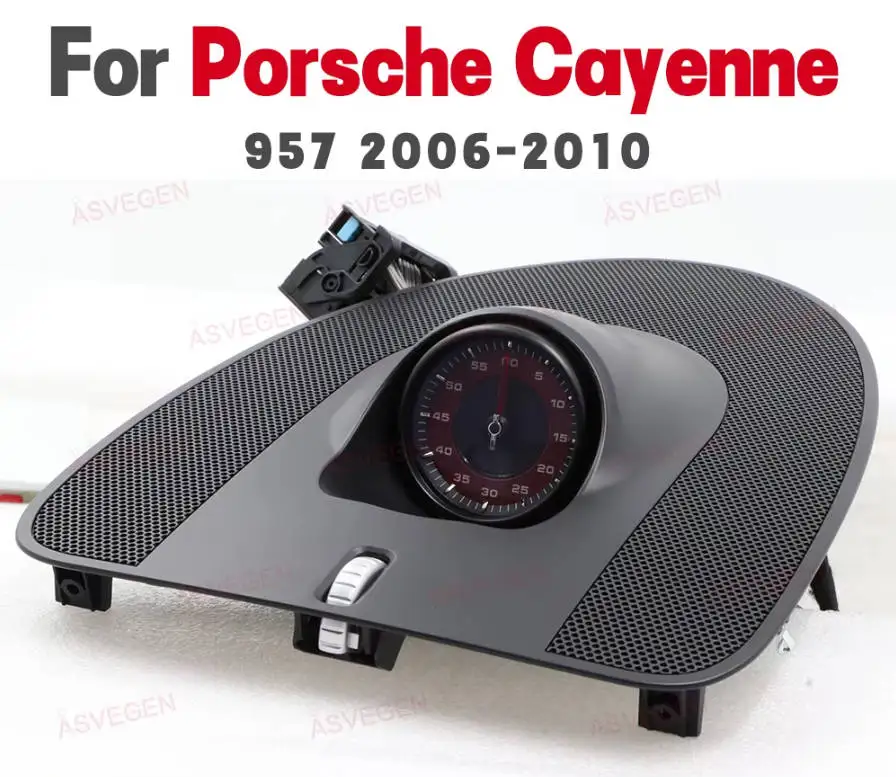 Car Stopwatch For Porsche Cayenne 957 2006-2010 Dashboard Center Clock Compass Electronic Meter Interior Plug & Play Accessories