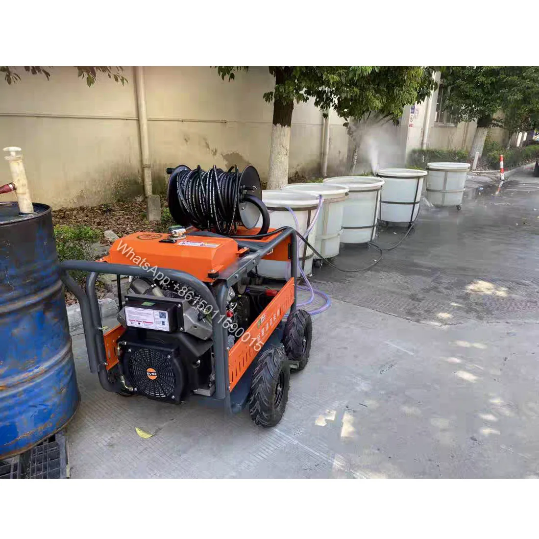 Sewer High-pressure Pipeline Dredging Machine Cleaning Machine High-power Professional Electric Gasoline Diesel Large Pump