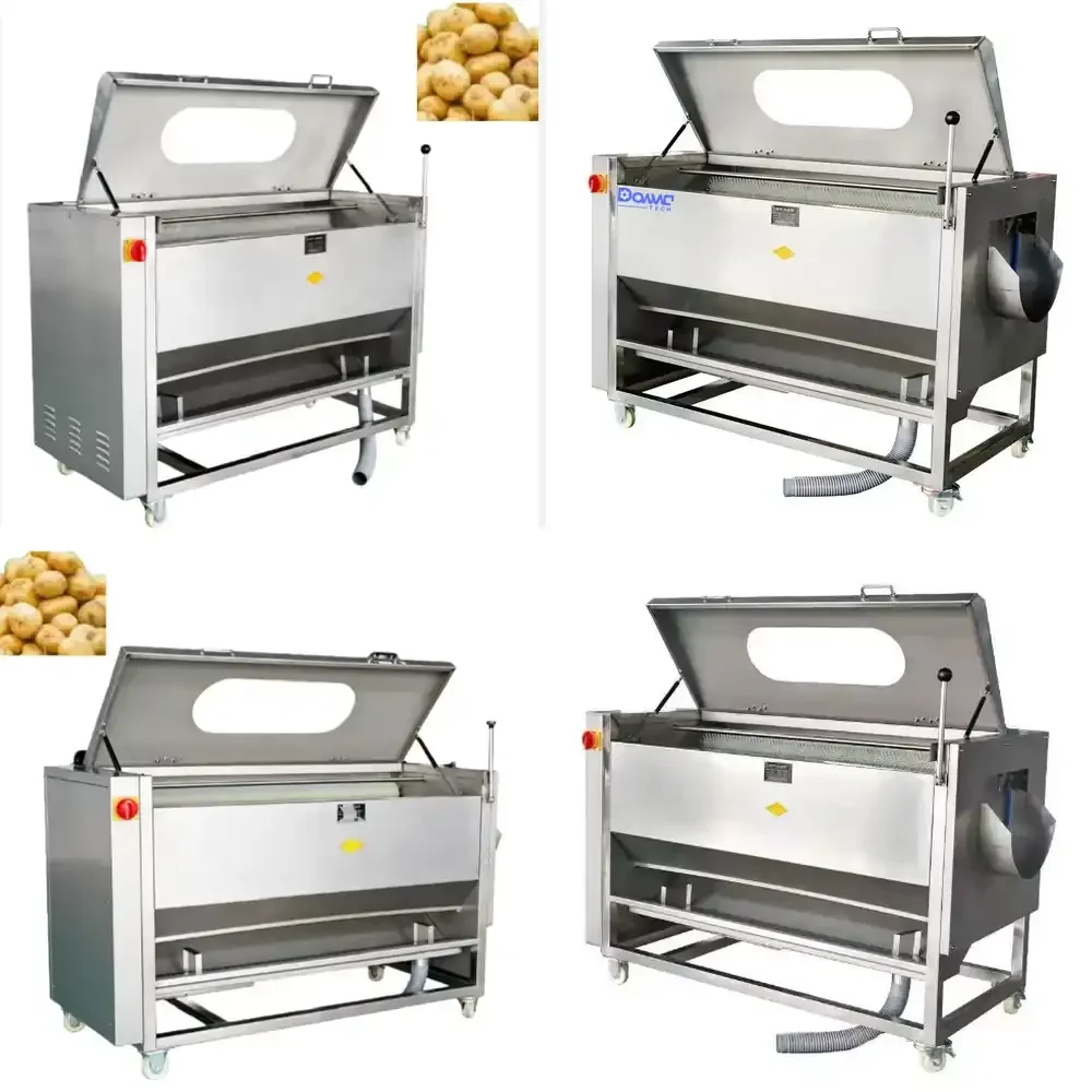 Mobile Potato Cleaning and Drying Ginger Cleaning and Drying Ginger Advanced Waterproof Rating Washing Peeling Machine
