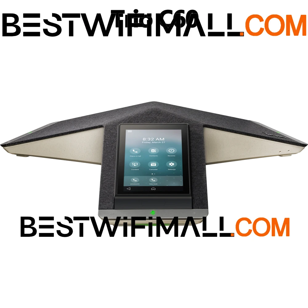 

Poly Trio C60 IP Conference Phone Polycom) Smart Conference Phone for Any Meeting Space 5' Color Touch Display Works with Teams