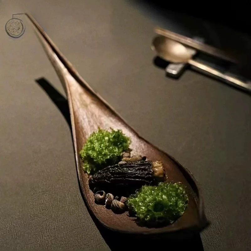 Restaurant Creative Dishes Plate Decorative Tray French Molecular Cuisine Irregular Leaf Plate Western Dessert