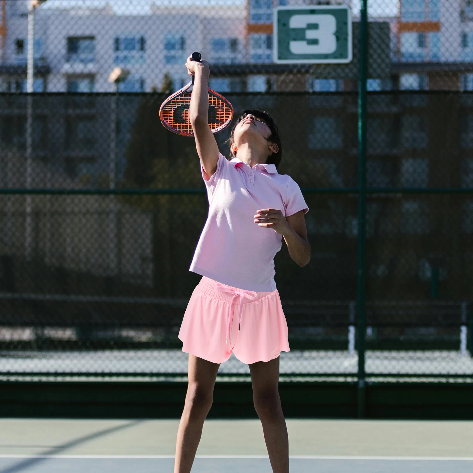 

1 Piece Skort for Little Girls 130Cm Sports Skirt with Built-in Shorts Stretchy Workout Golf Tennis Yoga Running Skort for Kids