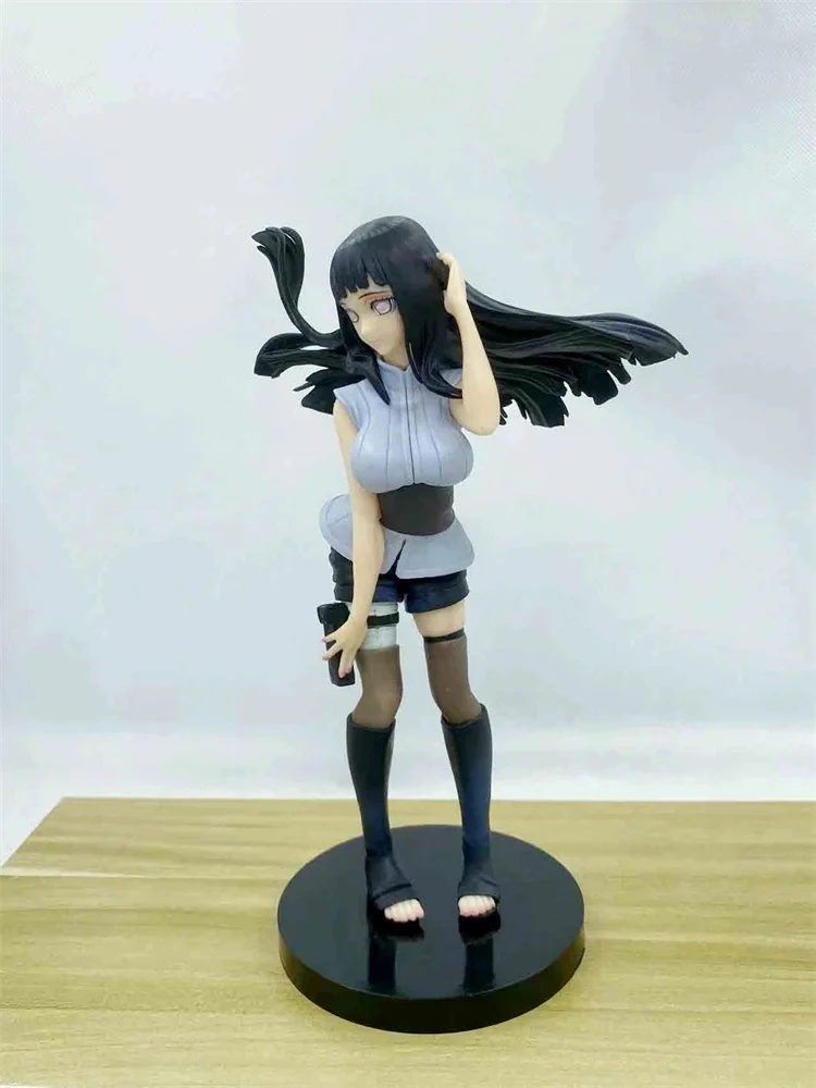 21CM Anime Naruto Shippuden Hyuga Hinata Action Figure PVC Statue Collection Model Toys Desktop Decoration Doll Ornament Gift