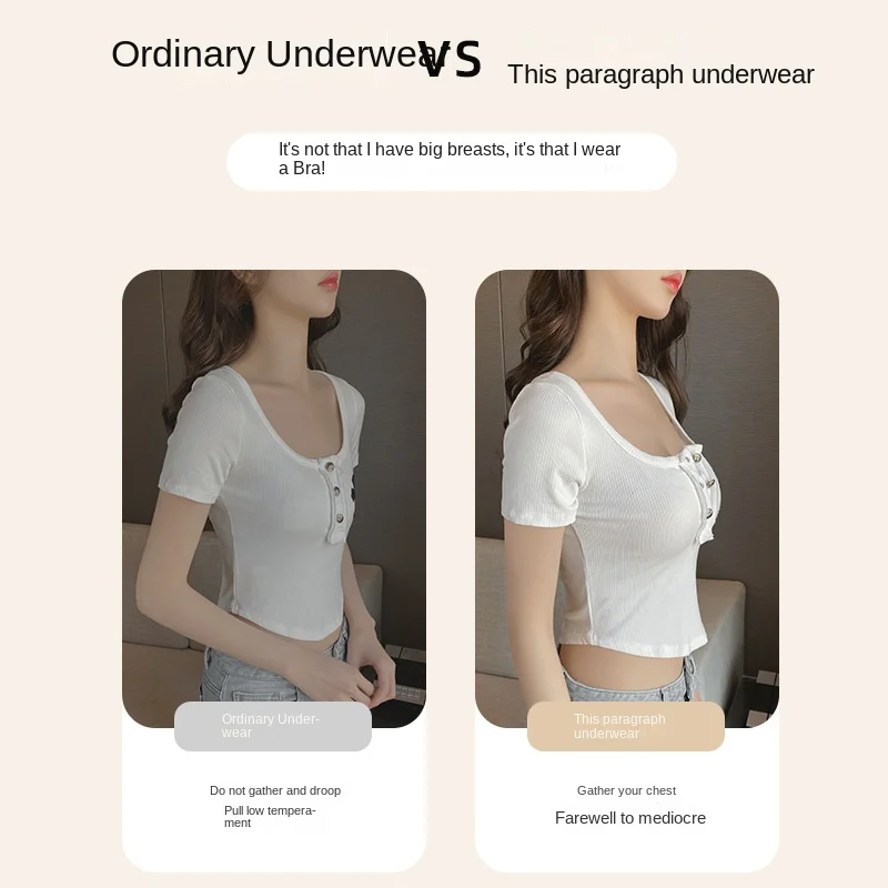 Push up Underwear Women\'s Small Breast Size Exaggerating Bra Breast Holding Anti-Sagging Lace Bra