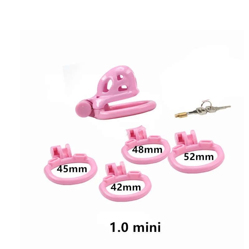 Mini Male Chastity Device Cobra Cock Cage With 4 Penis Cock Ring Sleeve Lock Penis Cage Bondage Belt Fetish Sex Toy For Men