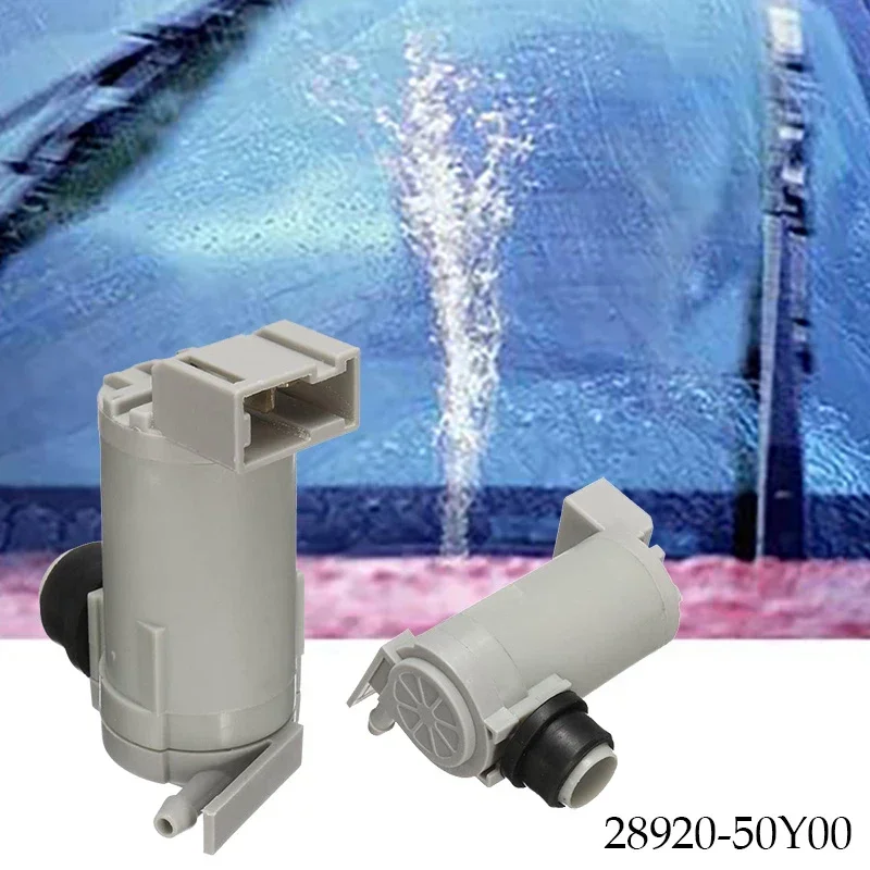 Windshield Washer Pump for Nissan Pulsar N13 N14 Sedan 2.0D (CD20) - Front Window Cleaning Motor 28920-50Y00