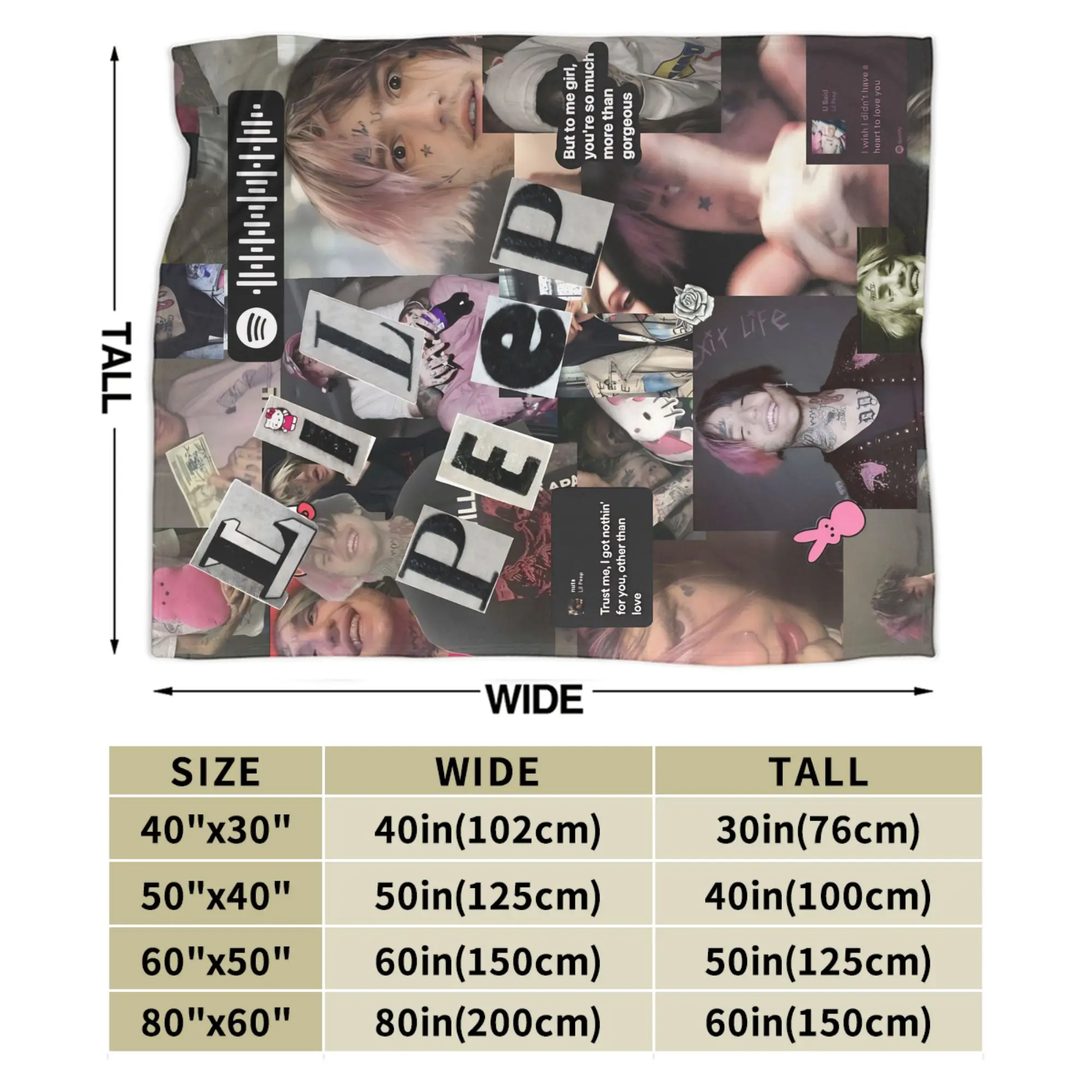 سوبر لينة ليل اللمحة كول مغني الراب رمي بطانية قسط الفانيلا الصوف خفيفة الوزن بطانية سرير مريحة الدافئة البطانيات كل موسم استخدام #5