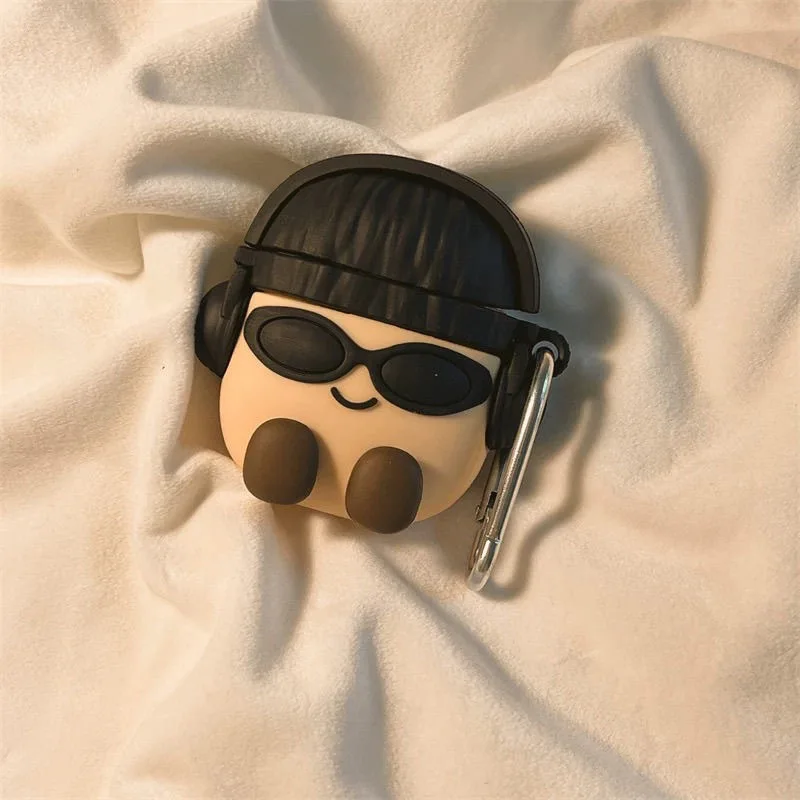 Cute Cartoon Design Silicone Case Cover for Airpods1 - Soft Protective Shell