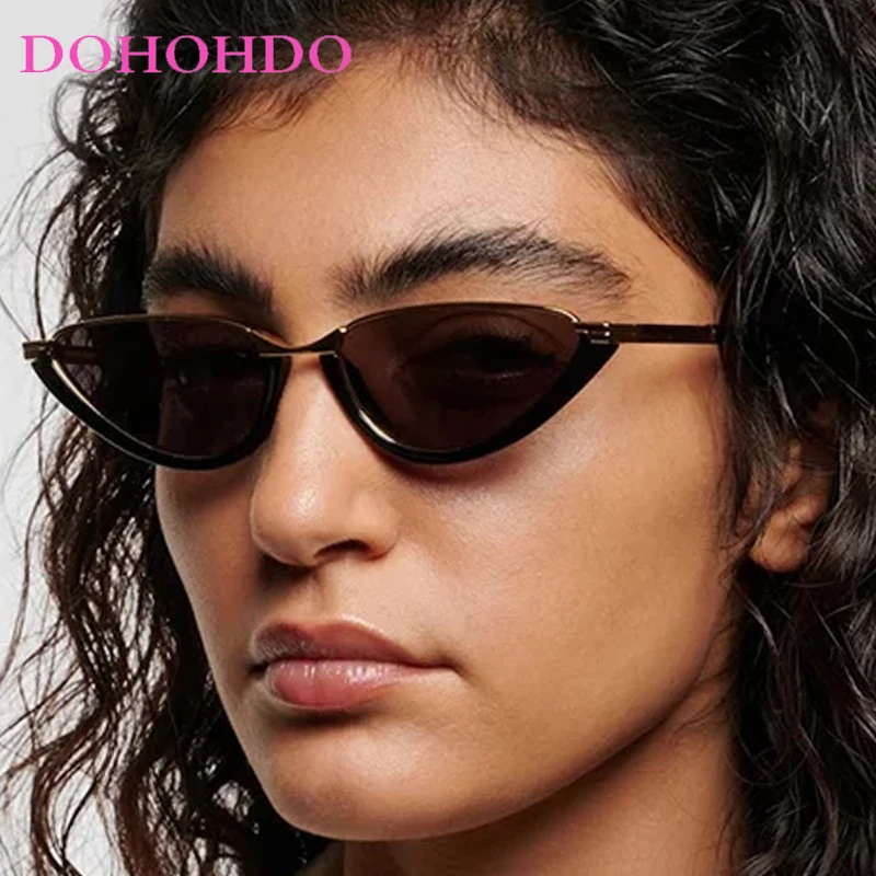 

New Fashion Luxury Metal Small Cat Eye Sunglasses Women Men Brand Designer Sunglass Outdoor Traveling Driving Shades UV400 Очки