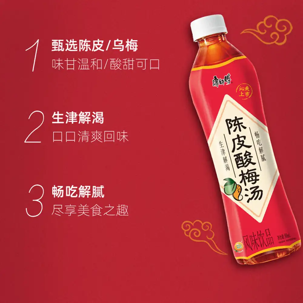 Master Kong Chenpi Plum Drink - 500ml x 15 bottiglie