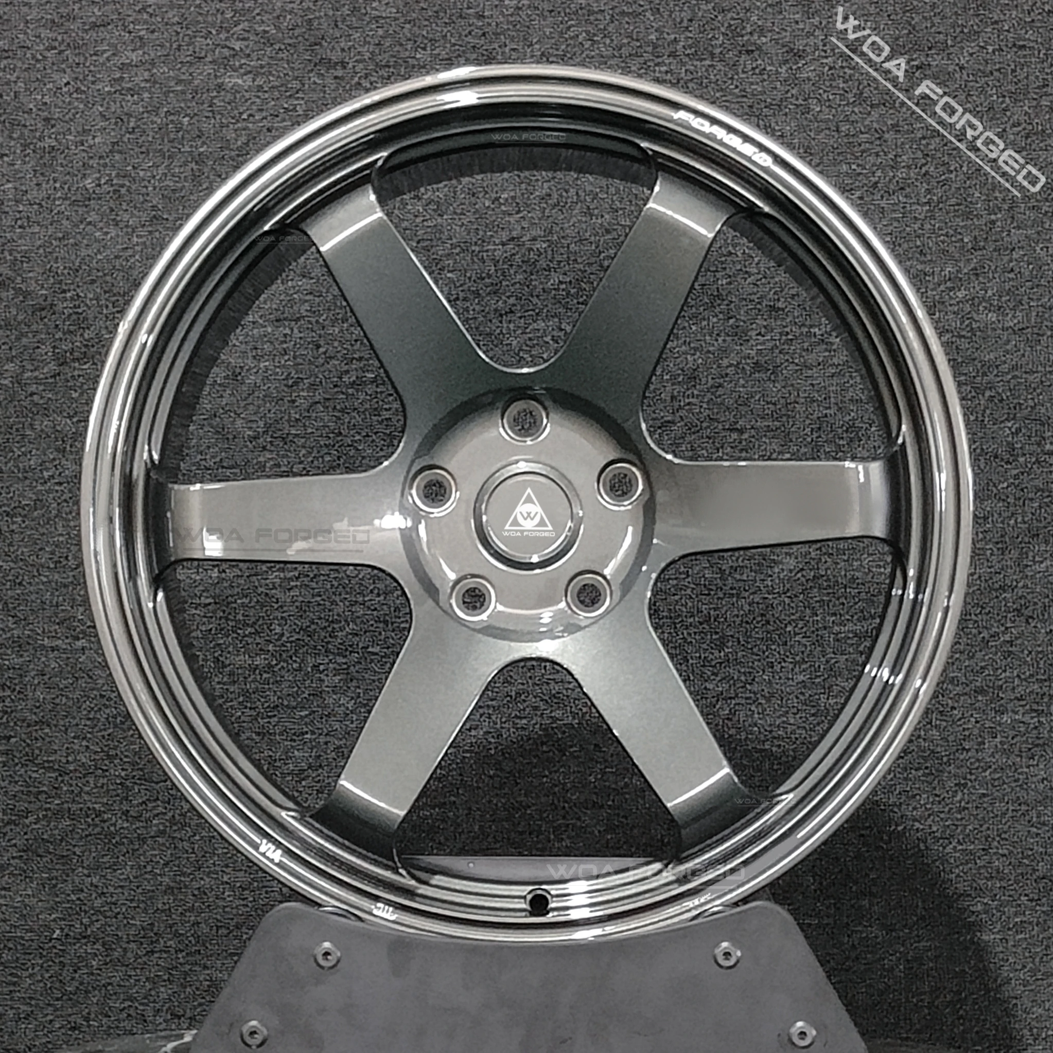 WOAFORED roues forgées 5X112 alliage d'aluminium personnalisé noir 17 18 19 20 pouces 4 pièces jante légère modèle S pour TE37