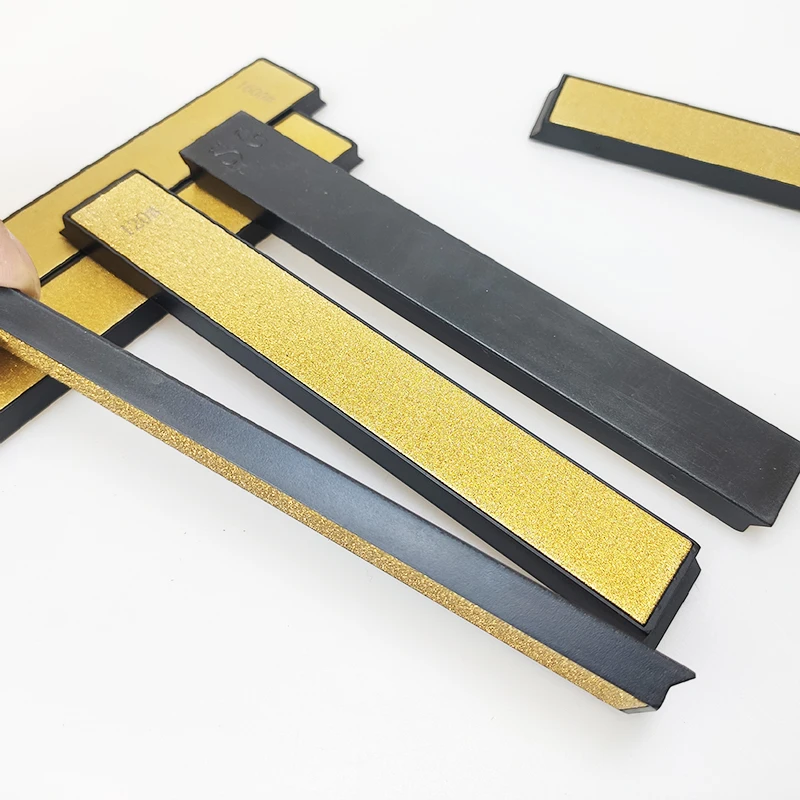Golden Diamond Whetstone knife polish blade sharpen tune edge 120‑1600 grit Fixed‑Angle Oil Stone for household chef knives view 5
