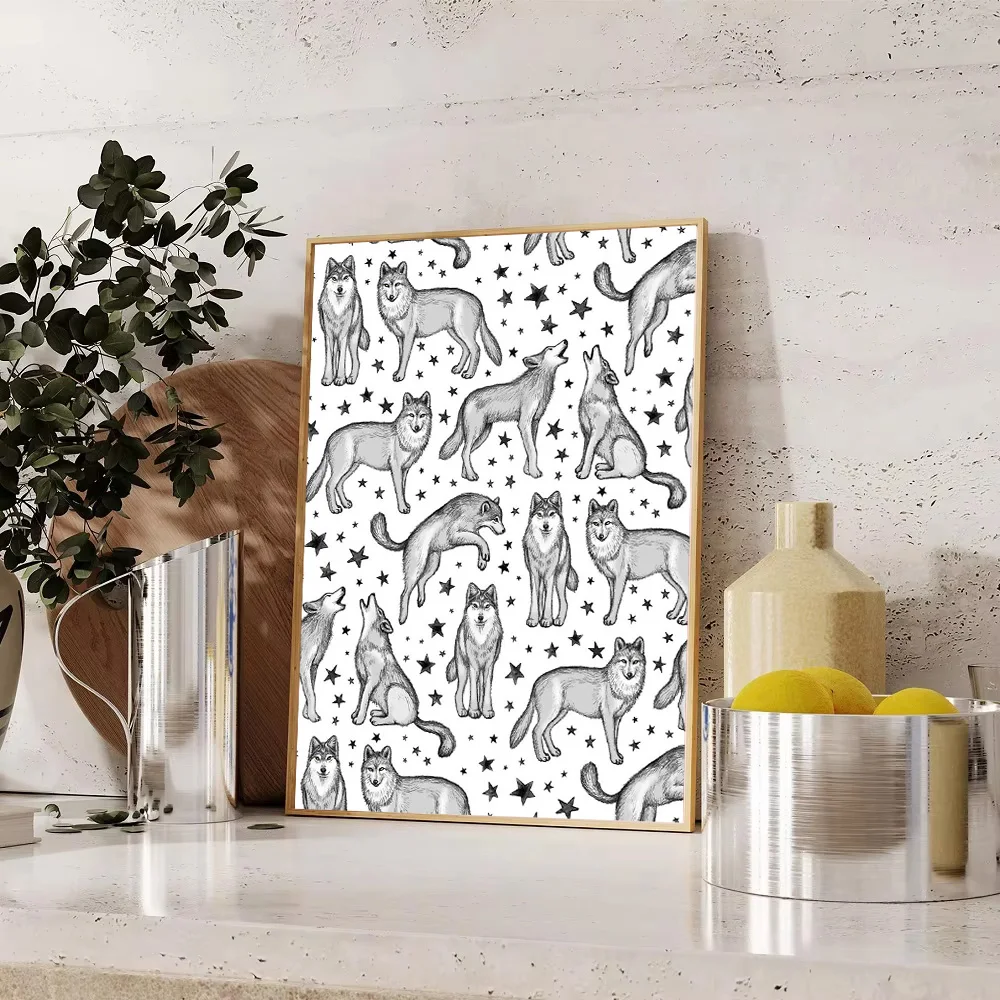 غير المؤطرة خمر دودة الكتب التنين قماش جدار الفن الخيال ديكور ديكور المنزل هدية أنيمي المشارك غرفة الديكور جمالية باردة #1