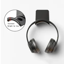 Headphones Stand Wall Mount Hanger Under Desk Headset Rack Holder Support Without Punching Headset Display Stand Bracket