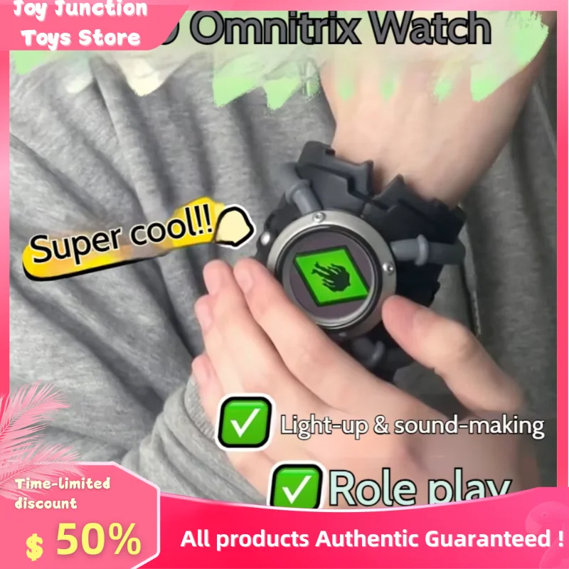 Omnitrix Watch Ben10 ألعاب شعبية للأطفال ساعة متوهجة صوت الإسقاط الساعات لعب للرجال الساخن بيع