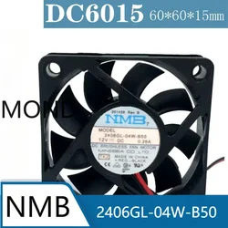 Ventola del Server muslimex per NMB NMB-MAT 12V 0.26A 6CM 6015 ventola di raffreddamento del convertitore di potenza della CPU del telaio assiale ad alto flusso d'aria