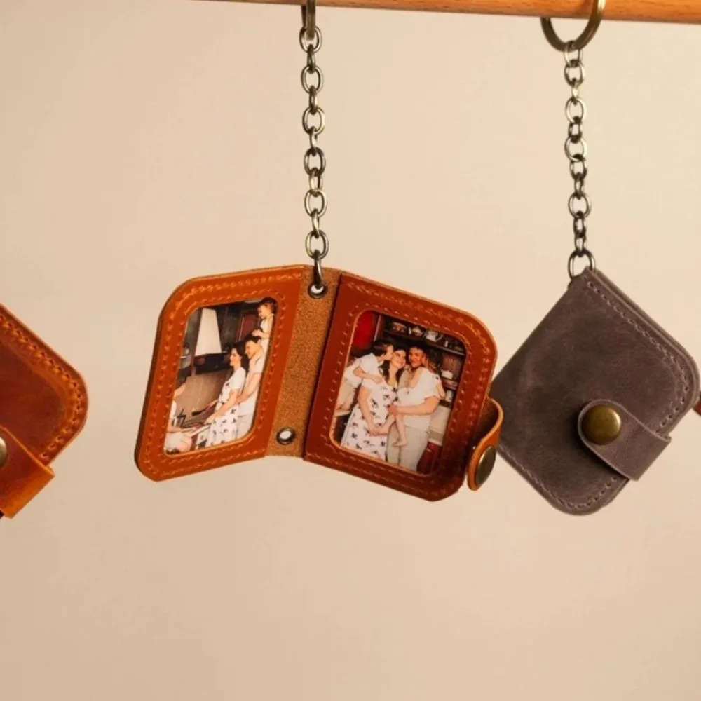 PU Photo Album Wallet Personalized Multi-Color Option Photo Holder Organizer Cutout Window Compact Size