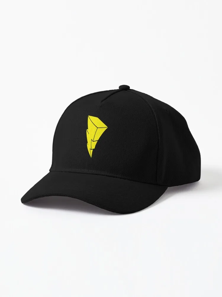 Yellow Ranger Lightning Symbol Cap For Men Women Summer Outdoor Sun Baseball Hats