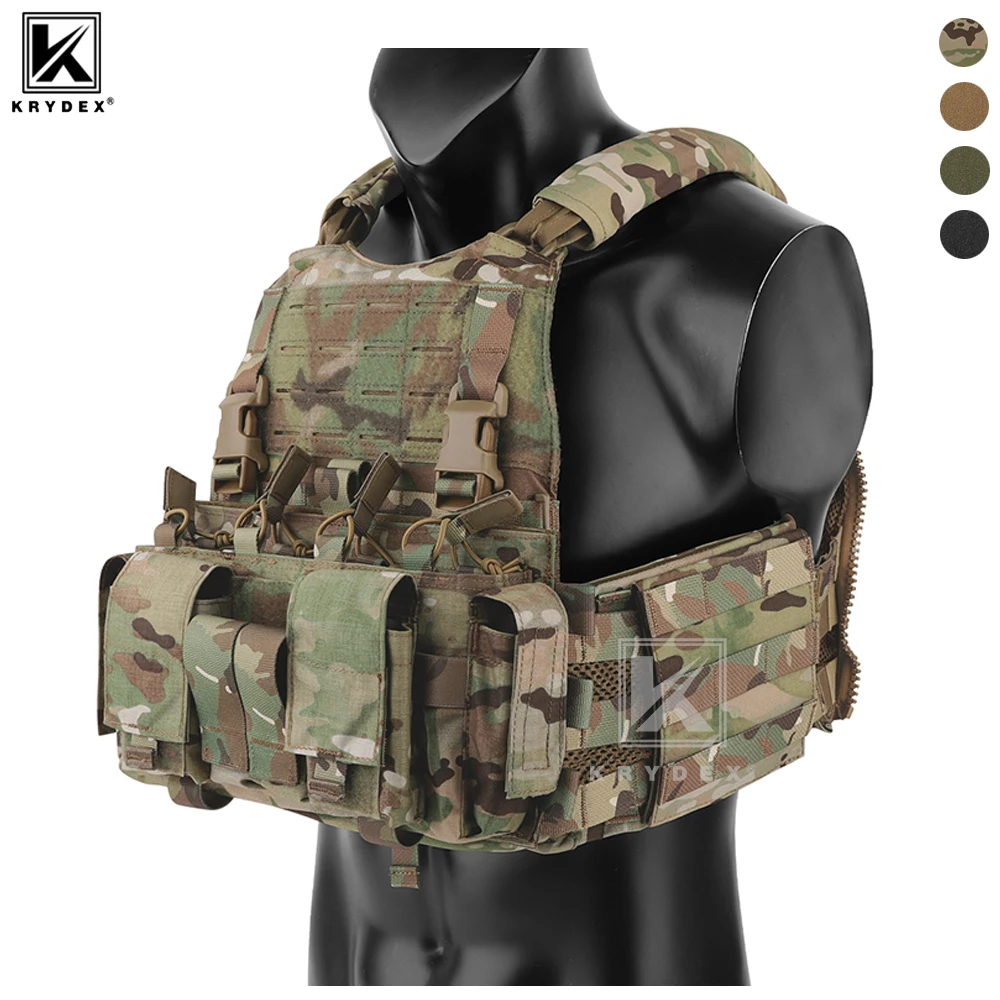 

KRYDEX SCARAB Plate Carrier, тактический сверхмощный модульный жилет MOLLE с чехлом для журналов 556, плакат для охоты на открытом воздухе