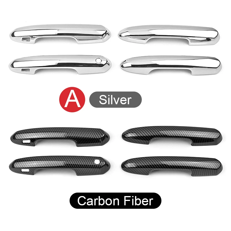 Car Accessories For Toyota Highlander XU70 Kluger 2020-2022 2023 Hybrid ABS Car Door Handle Bowl Cover Trim Protection Stickers