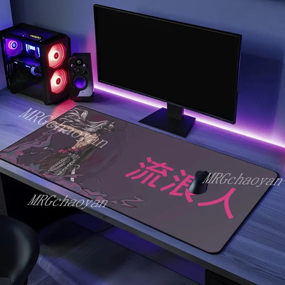 

Коврик для мыши Ronin Company для ноутбука, игровой ковер, геймерский стол, серый офисный коврик для стола, аниме, компьютерные аксессуары, коврик для клавиатуры, резиновый коврик для мыши