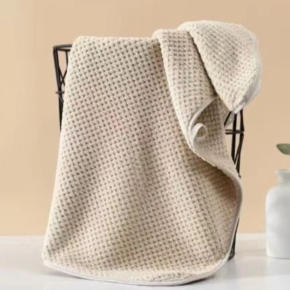 High Absorbency Coral Fleece Towel Set Pineapple Texture Quick Dry Face Towel Soft Household Shower Bath Towel Cleaning