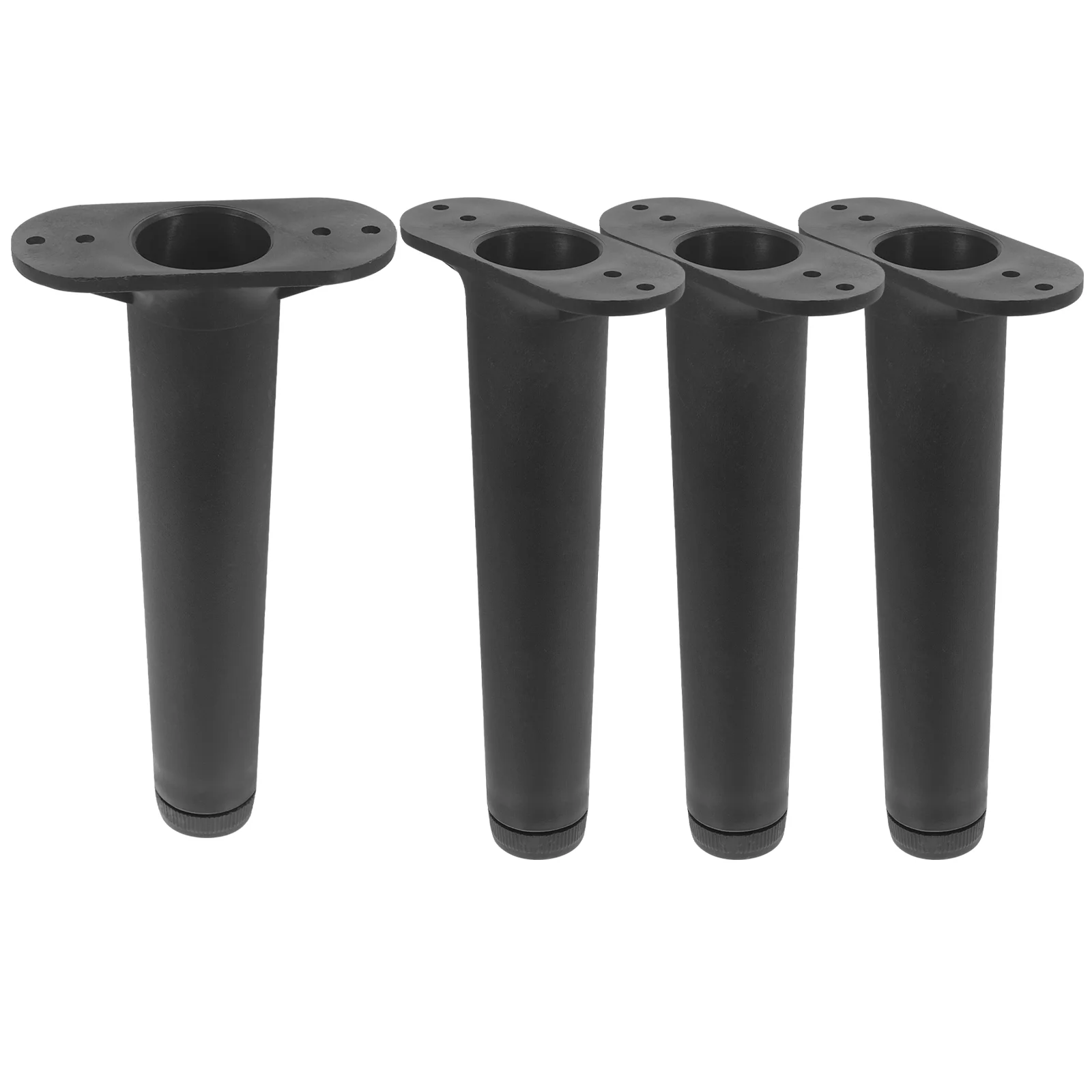 

4 Pcs Bed Support Frame Adjustable Parts Replacement Center Leg Legs Black Frames