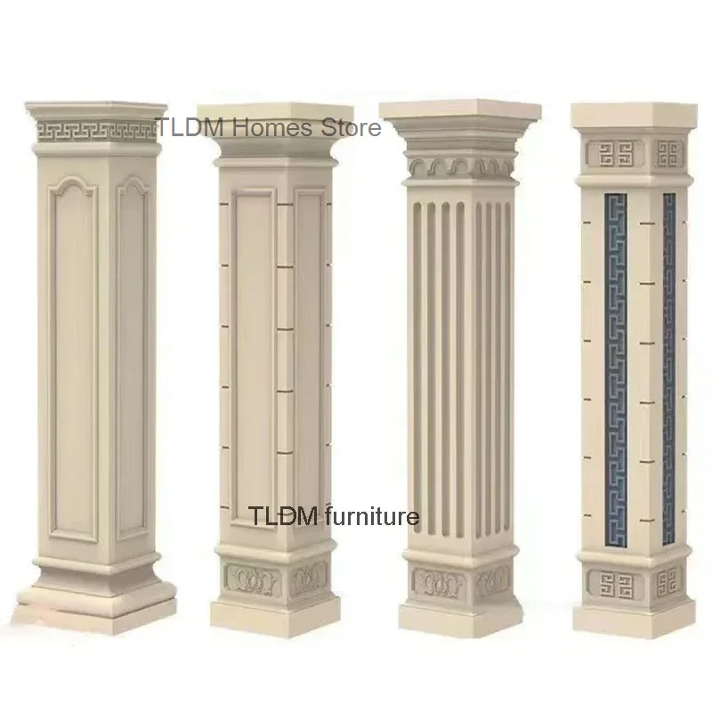 

Simple Square Roman Column Molds European Decorative Garden Building Villa Gate Template Column Model Cement Square Column Shape