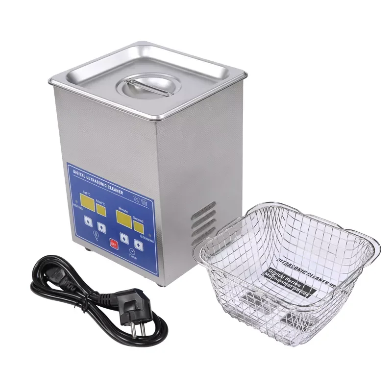 QLAB PS-08A 1.3L Digital Timer Heating Temperature Control Stainless Steel Ultrasonic Cleaner