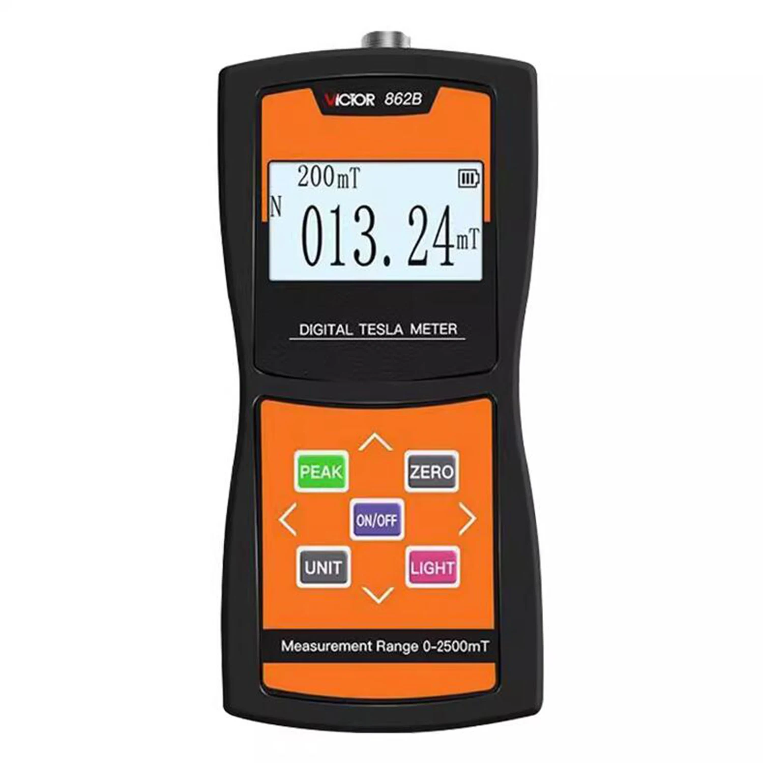 VICTOR 862A 862B 862C Tesla/Gauss medidor Digital automático de alta sensibilidad, instrumento de medición de campo magnético MT Gs