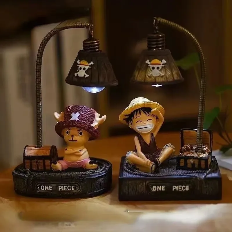 One Piece Luffy 3D LED Nachtlicht, Anime Schreibtischlampe für Studium und Bürodekoration - Cooles Geburtstags- und Weihnachtsgeschenk für Fans, Männer und Frauen