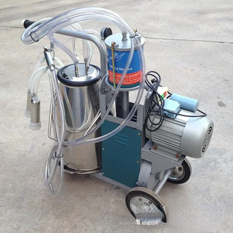 Economical mobile piston milking small milking machine for home use