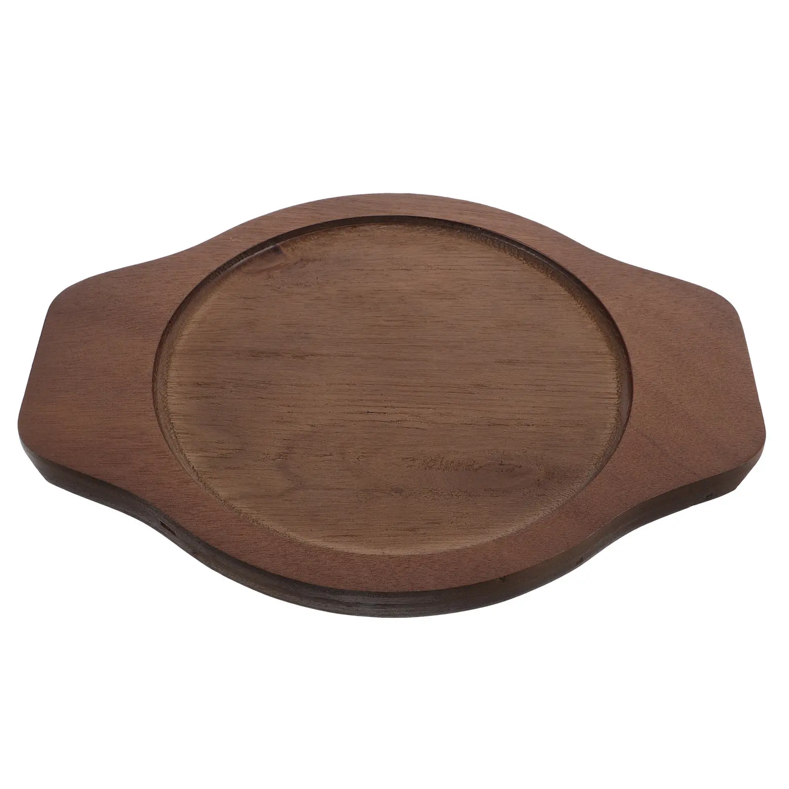 

Wooden Stone Bowl Pad Premium Oval Wood Serving Tray for Hot Pots Casserole Bibimbap Heat Insulated Table Protector Kitchen