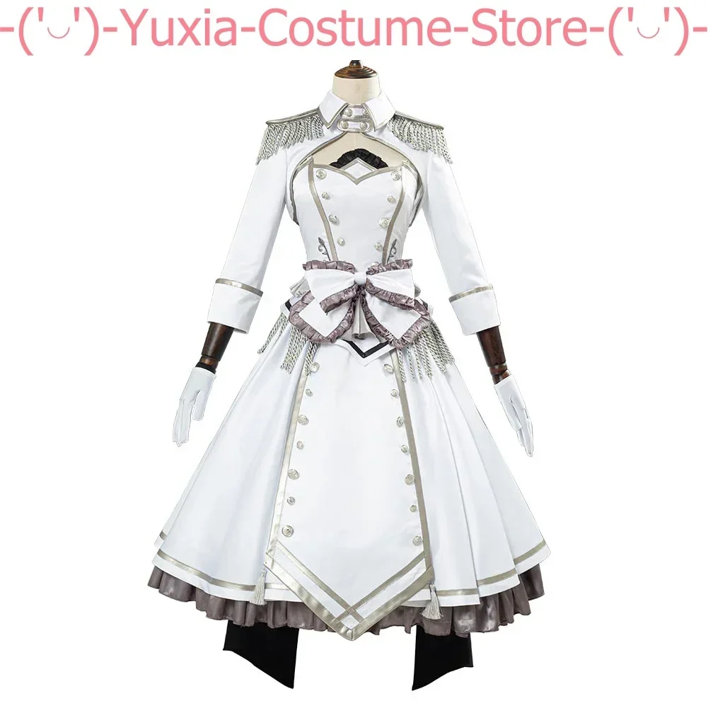 Date A Live Tokisaki Kurumi The White Queen Dress Cosplay Costume Cos Game Anime Party Uniform Hallowen Play Role Clothes