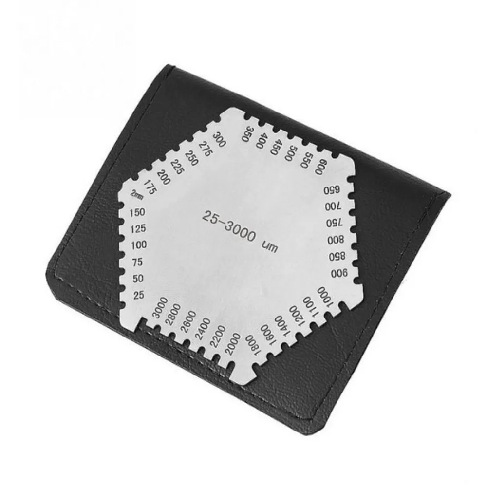 Stainless Steel Paint Coating Hexagon Wet Film Comb Clear Scale Not Easy To Rust Wet Diaphragm Thickness Gauge Silver