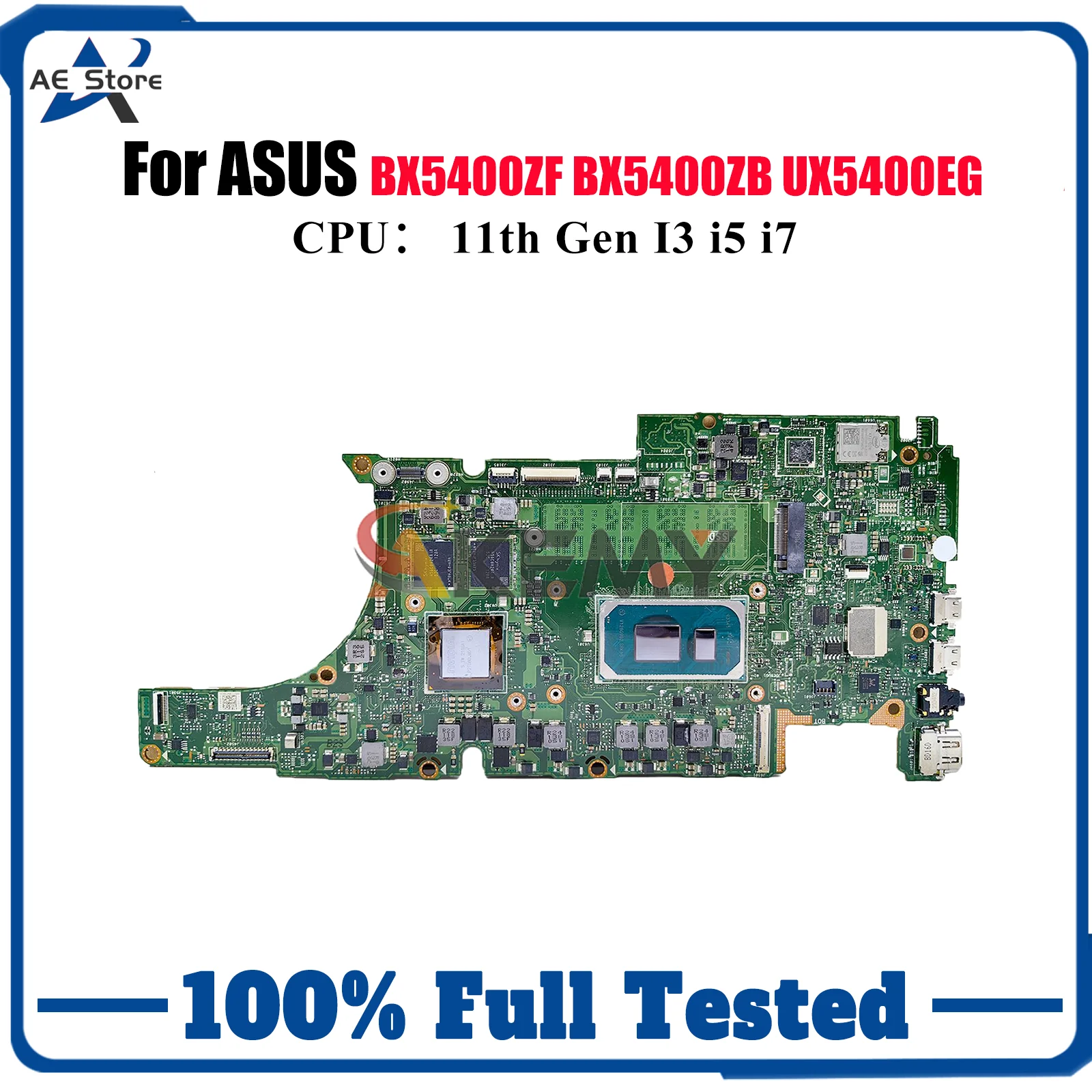 

UX5400EG Материнская плата для ноутбука ASUS UX5400 RX5400ZB BX5400ZF BX5400ZB P5400ZB RX5400ZF RX5400ZF Материнская плата с 11-го поколения I3 i5 i7