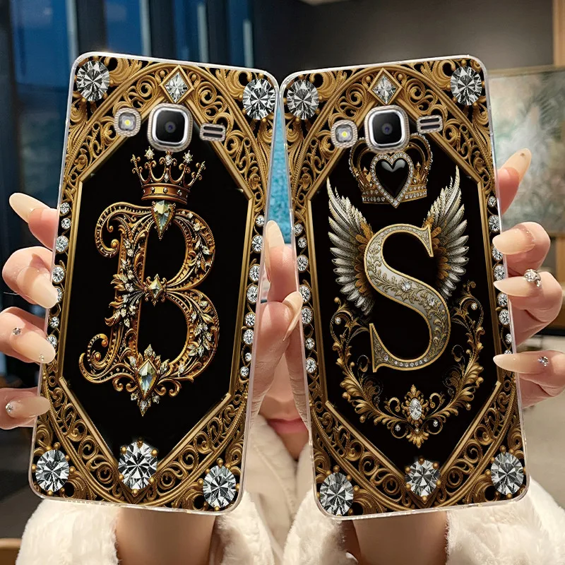 Capa para Samsung J2 Prime, Galaxy Grand Prime Plus, J2Prime, J2 Ace, G532F, G532G, G532M, Capa de Silicone Retro com Letras