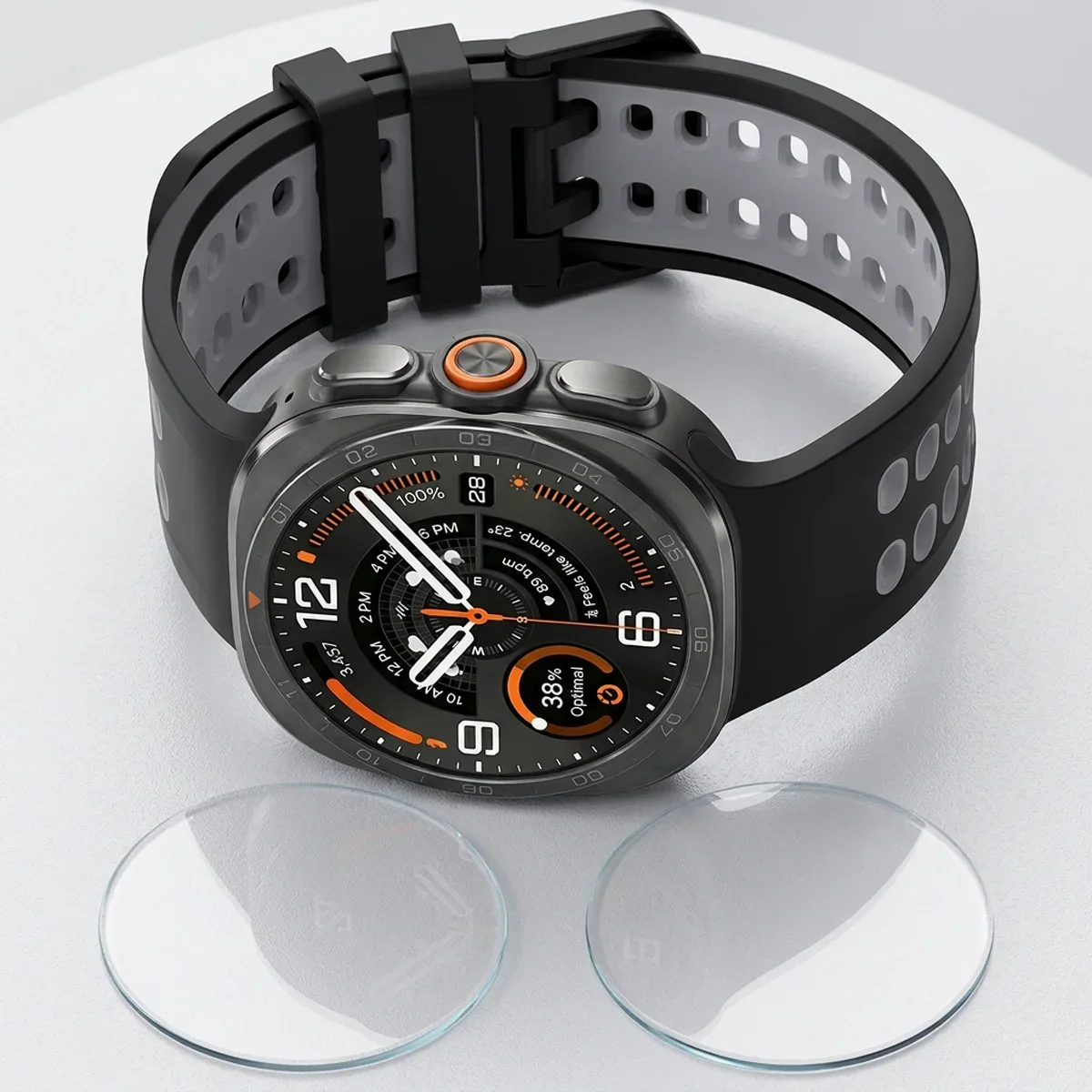 1-5PCS Anti-Scratch Screen Protector For Samsung Galaxy Watch Ultra 2 Hard Glass Protective Accessories For Samsung Galaxy