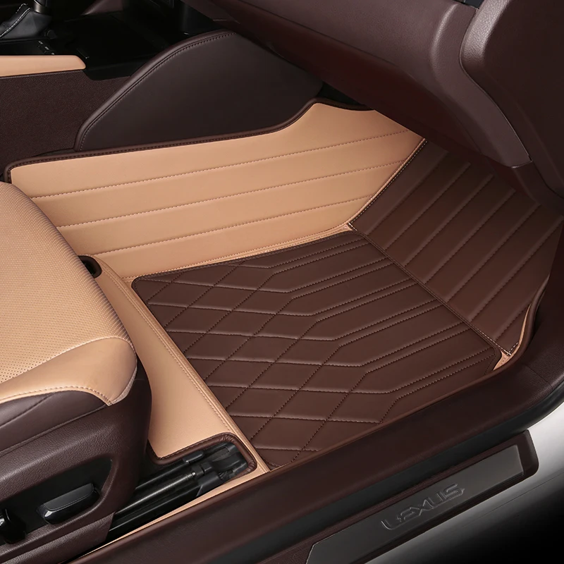 Custom Fit Car Floor Mat High Quality Cowhide ECO Material for 98% Over 3000 Models 5-seats Car for Only Left Hand Drive