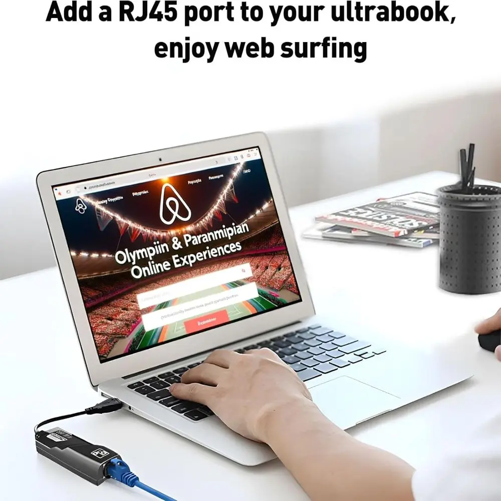 Wi-Fi 동글 네트워크 카드 USB-LAN 3.0 기가비트 1000Mbps USB Wifi 어댑터 안테나 자유롭게 회전하는 USB 이더넷 어댑터