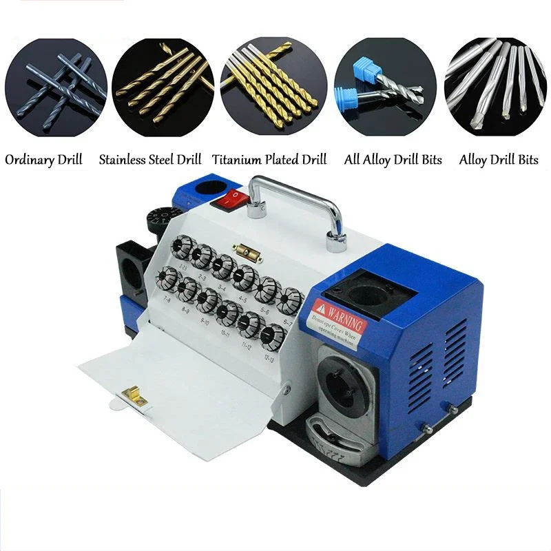 Portable Electric Drill Bit Grinder 220V Automatic High-Precision Integrated Drill Bit Sharpener Machine Twist Drill Grinder 1PC