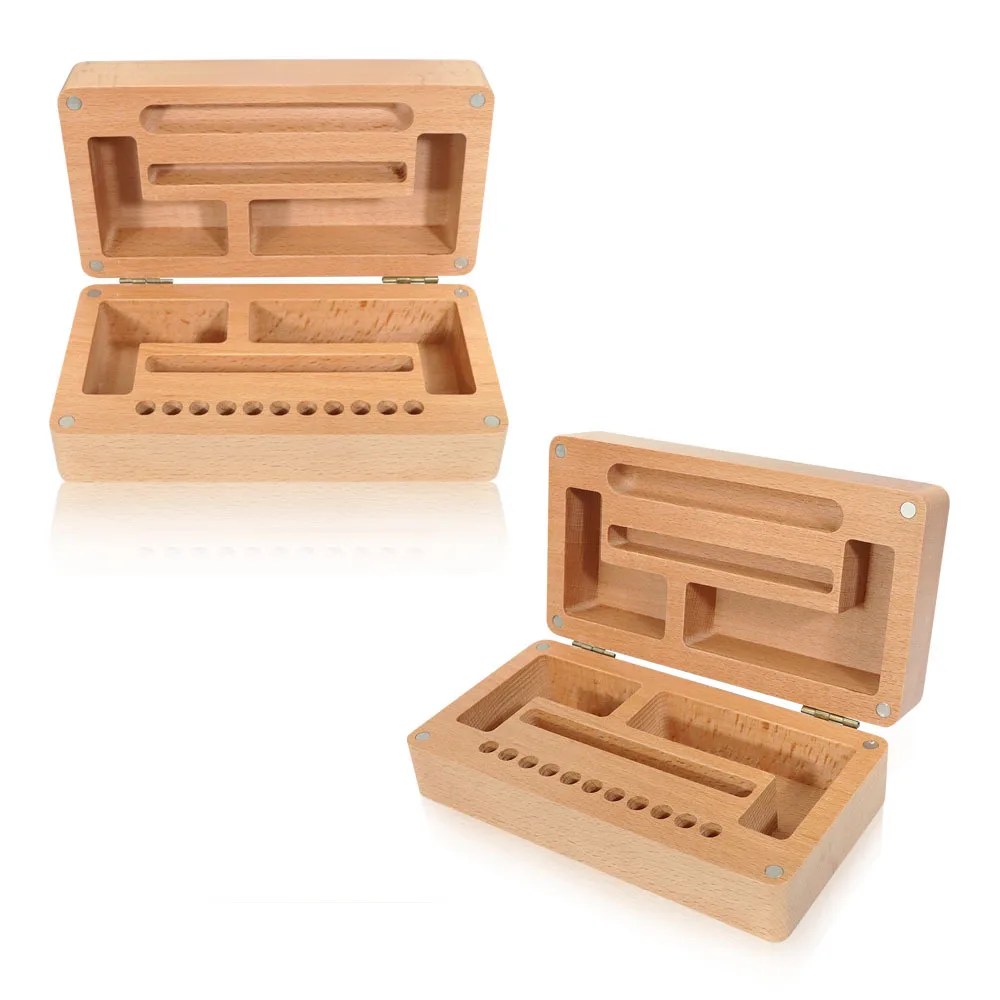 17*9cm WOOD bamboo Storage small Rolling Tray tobacco Cigarette herb for grinder cone Smoking Accessories