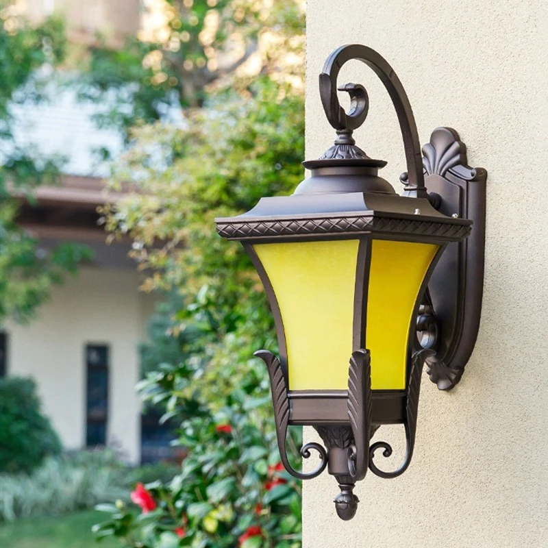 Outdoor Waterproof Outdoor Indoor Villa Retro Courtyard Exterior Wall Lamp Balcony Corridor Wall Lamp