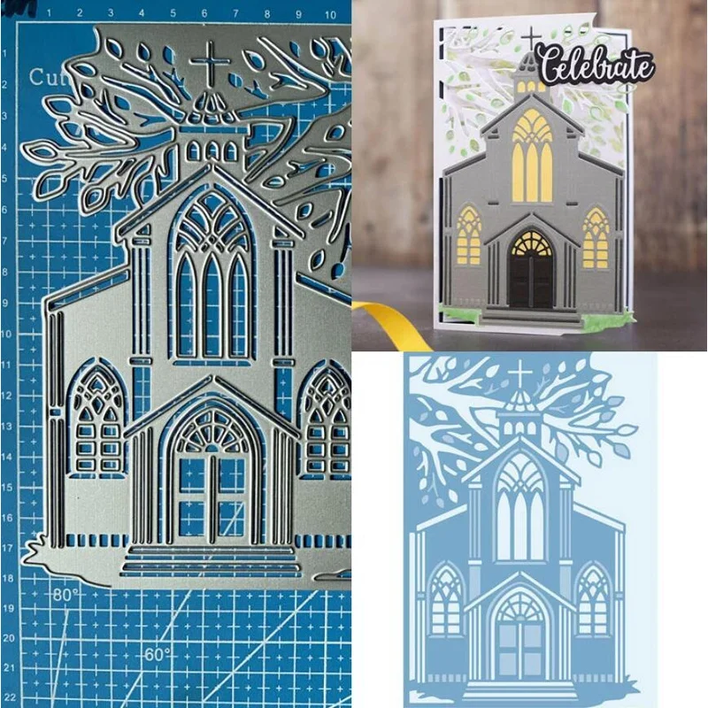 

Church Metal Cutting Dies Scrapbooking Paper Card Album Embossing Stencils Diy