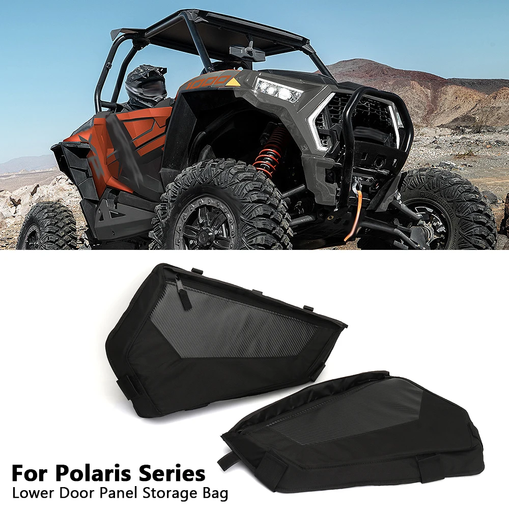 

UTV Accessories For Polaris RZR XP 4 1000 S For RZR XP Turbo S Lower Door Panel Storage Bag Set Black