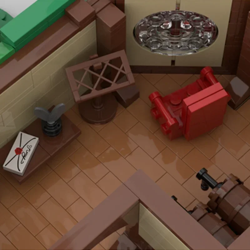 Moc قوالب بناء حقيبة القرون الوسطى نهاية التكنولوجيا وحدات حلقات شعبية أفلام نموذج كتل هدايا عيد الميلاد اللعب لتقوم بها بنفسك مجموعات الجمعية