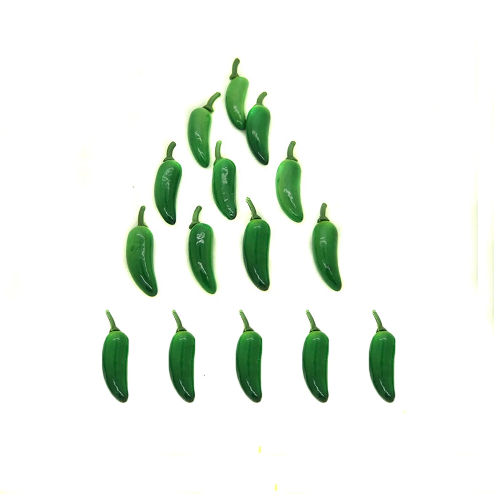 

60Pcs Mini Simulation Peppers Colorful Bubble Pepper Accessories Educational Teaching Tool for Parent Interaction